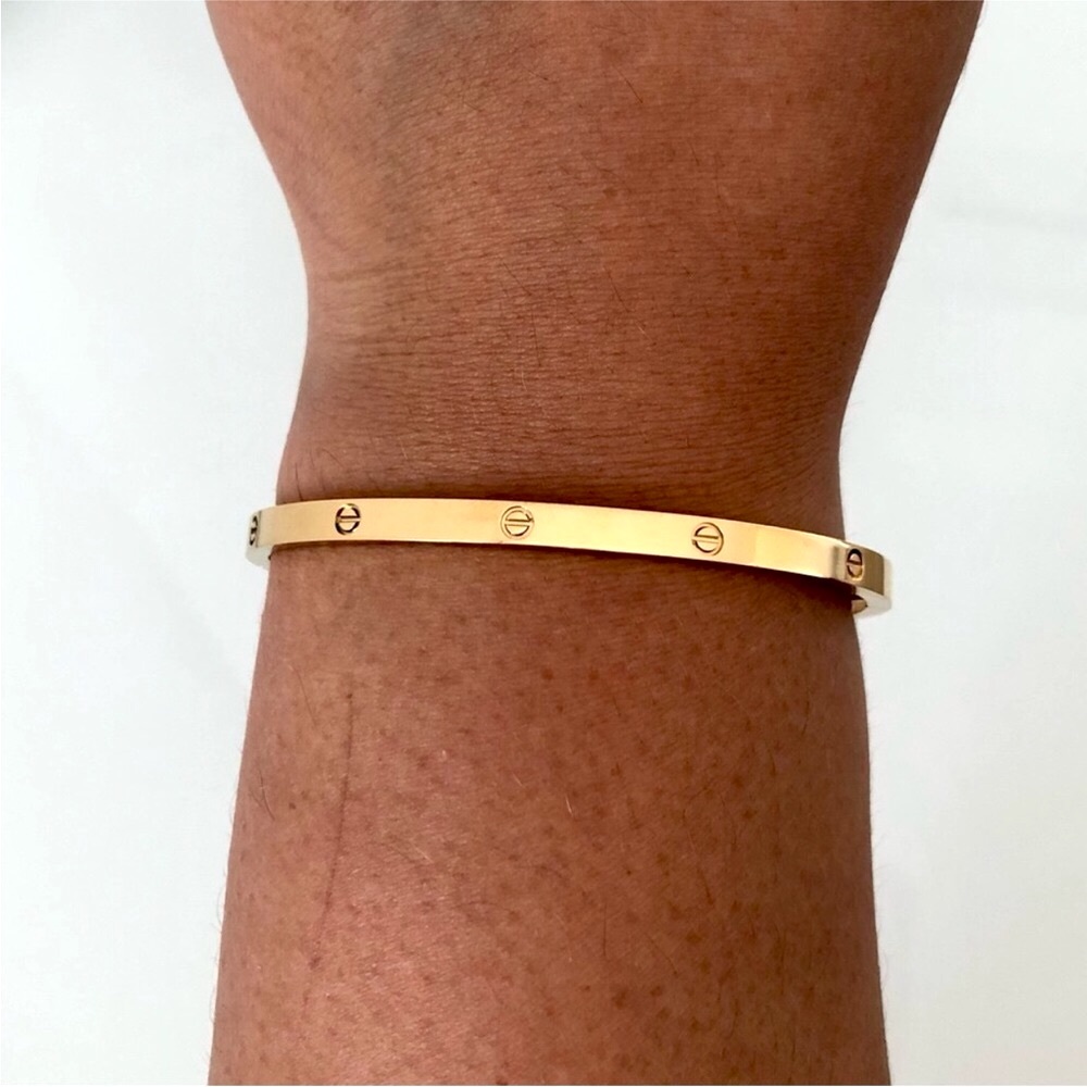 Gold Screw Small Model Bracelet - Picture 4 of 12